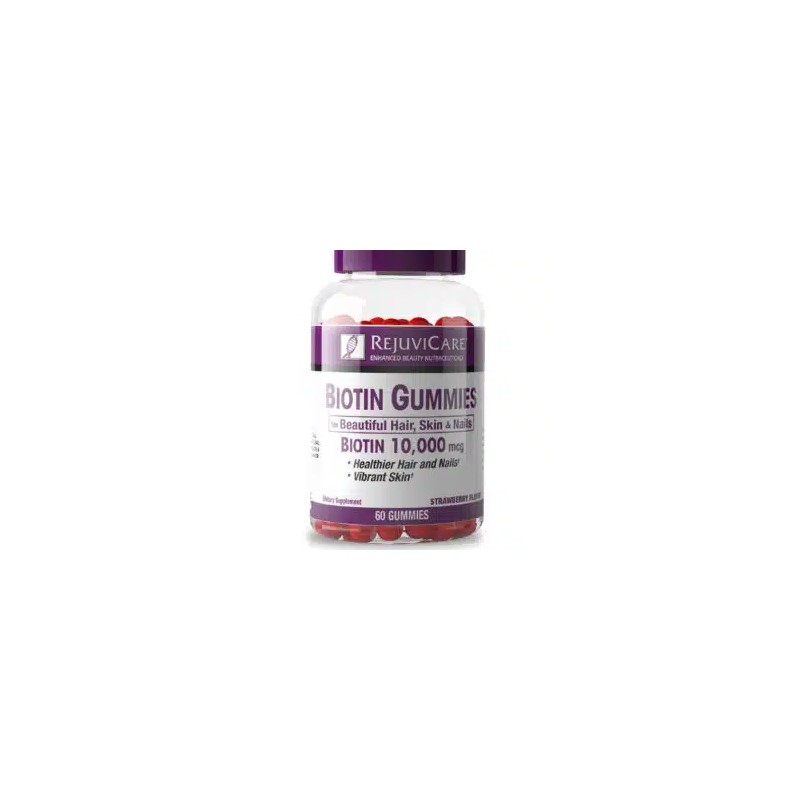 Rejuvicare biotina 10,000 mcg, 60 gomas