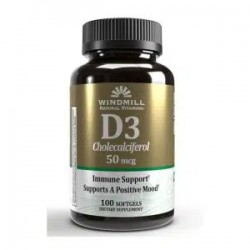 WHP Windmill VITAMIN D3 2000 IU 50 MCG 100 SOFTGELS
