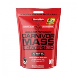 Musclemeds Carnivor mass 1250 Big Steer 15 lbs CHOCOLATE