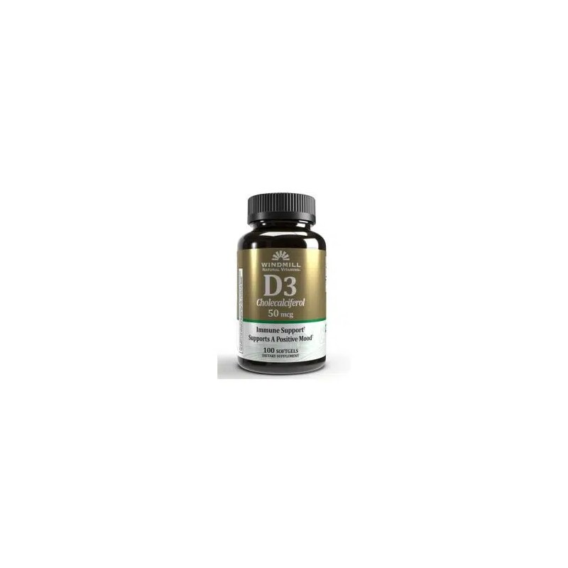 WHP Windmill VITAMIN D3 2000 IU 50 MCG 100 SOFTGELS